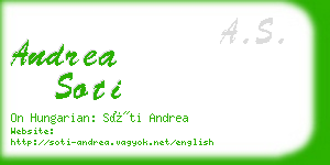 andrea soti business card